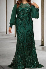 Sequined Mother of the Bride Sheath or Column Gowns