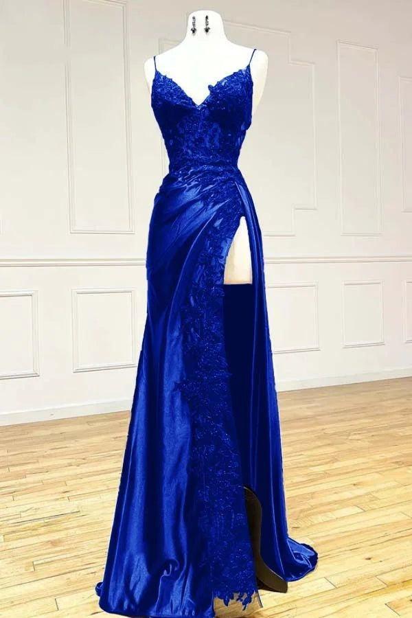 Sheath Prom Dress Black Long Appliques Evening Dress