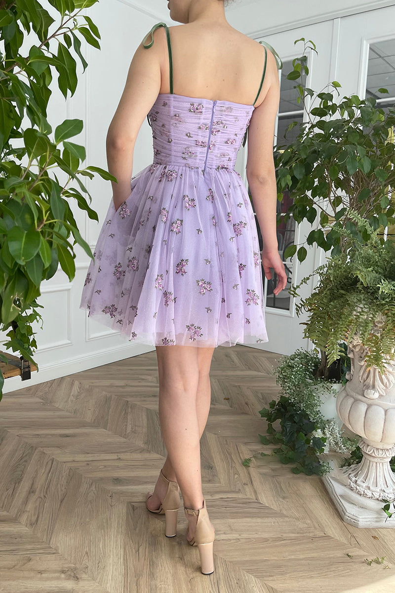 Shoulder Homecoming Dress straps Pleats Vintage with Pockets Short Party Cocktail Dress