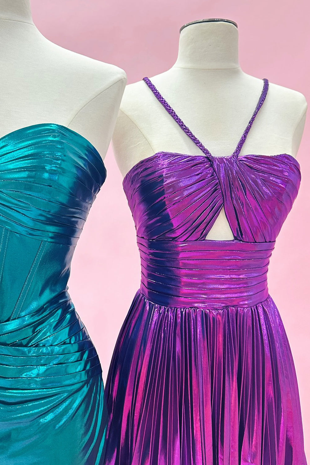Silver Homecoming Dresses A Line Halter Short Cocktail Dresses
