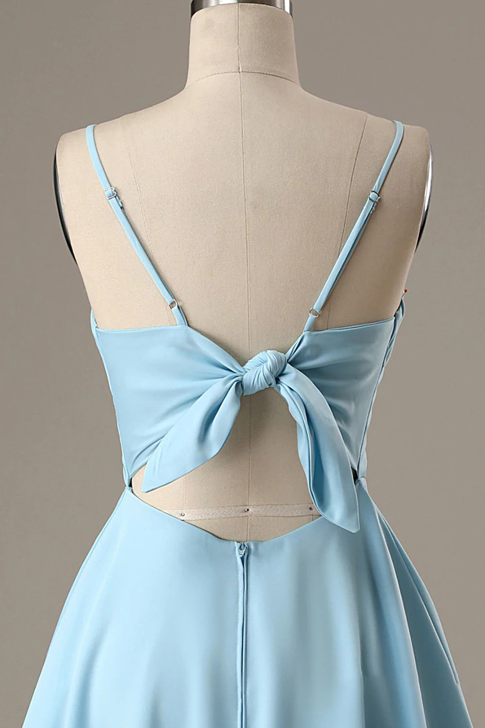 Simple Blue Homecoming Dresses Open Back A Line Cocktail Dresses