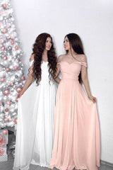 Simple Chiffon Prom Dress Long Formal Evening Dress