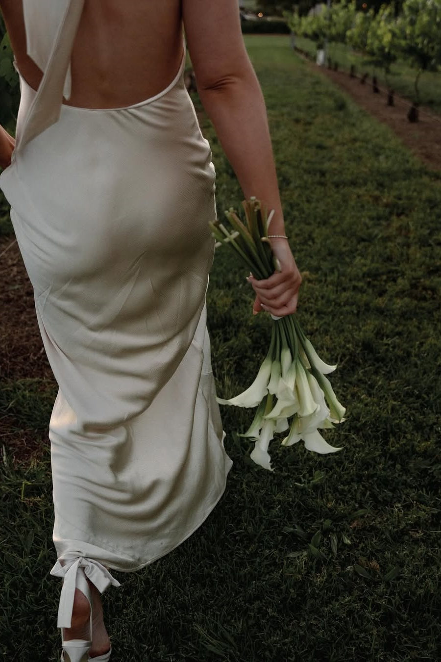 Simple High Neck Beach Wedding Dress Backless Mermaid Boho Bridal Gown