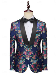 Single-Breasted One-Button Men's Two-Piece Suit For Evening Parties And Proms