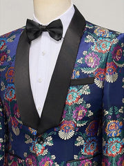 Single-Breasted One-Button Men's Two-Piece Suit For Evening Parties And Proms