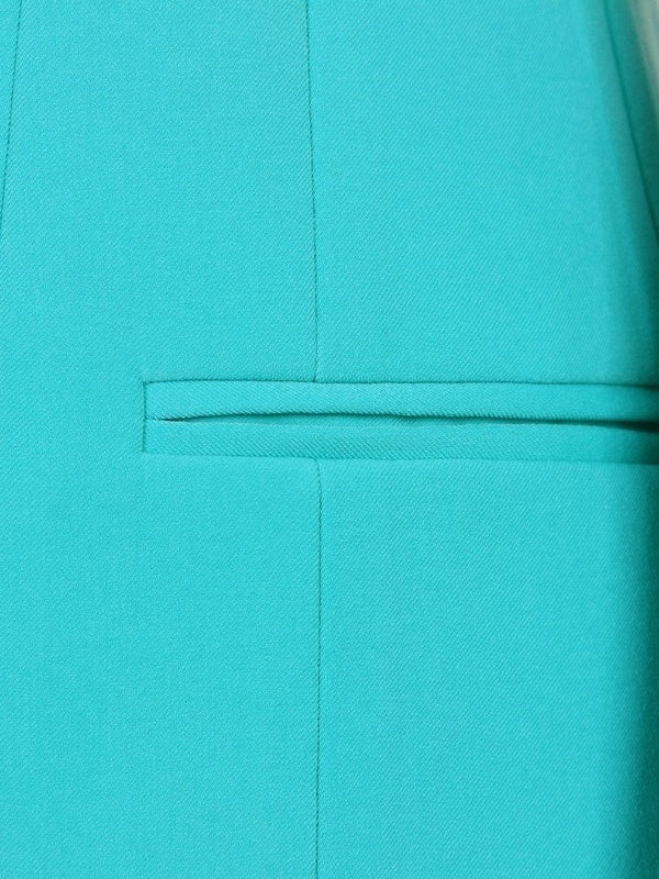 Single-Breasted Peak Lapel Blazer With Long Sleeves For Women