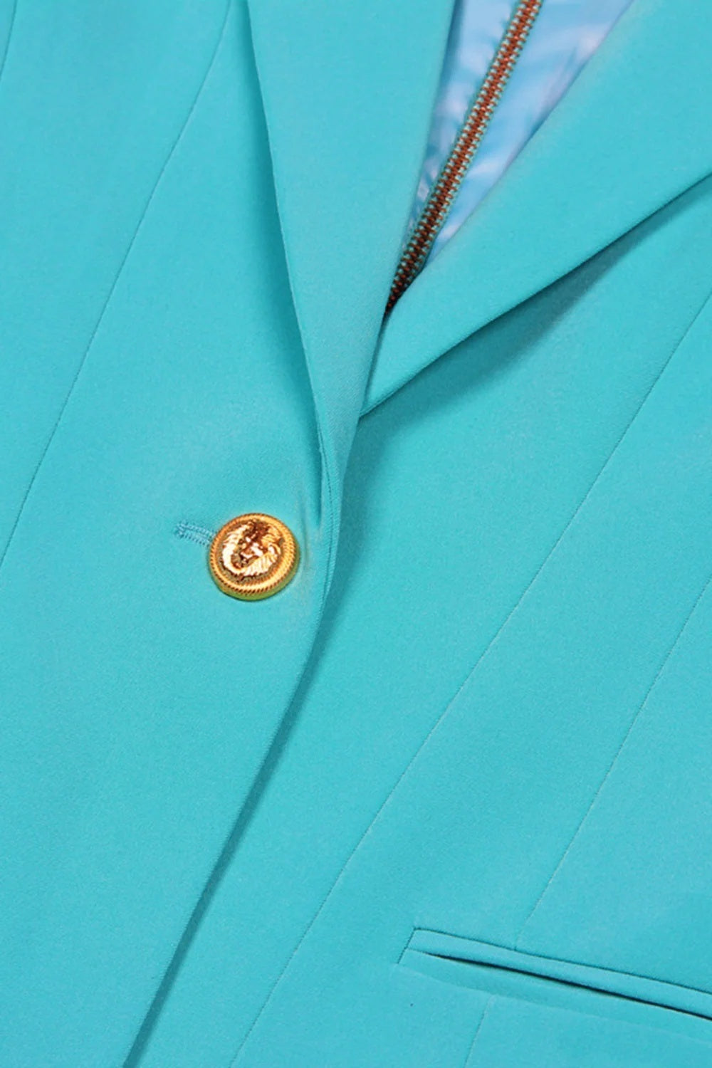 Single-Breasted Peak Lapel Blazer With Long Sleeves For Women