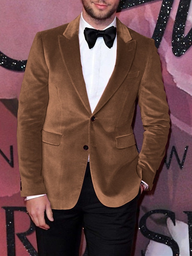 Single-Breasted Two-Button Blazer Jacket In A Tailored Fit For Men