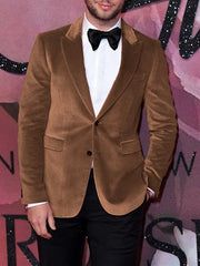 Single-Breasted Two-Button Blazer Jacket In A Tailored Fit For Men