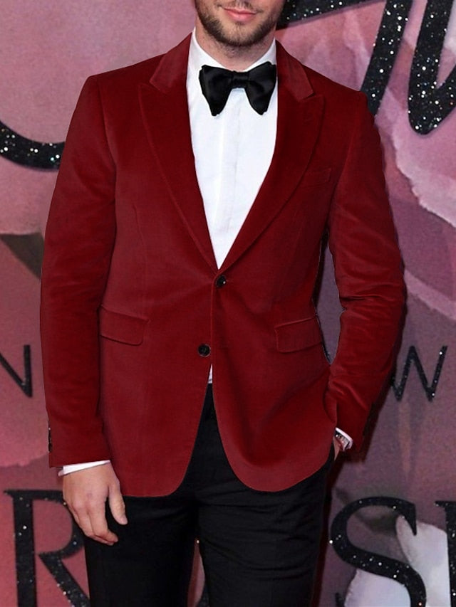 Single-Breasted Two-Button Blazer Jacket In A Tailored Fit For Men