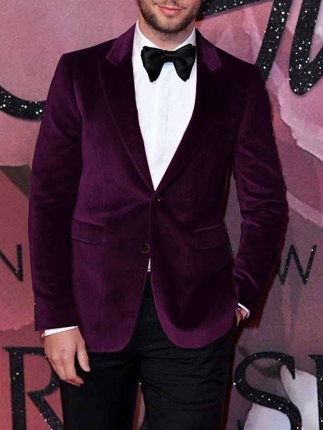 Single-Breasted Two-Button Blazer Jacket In A Tailored Fit For Men