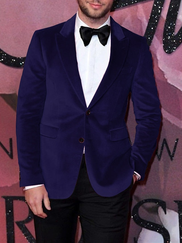 Single-Breasted Two-Button Blazer Jacket In A Tailored Fit For Men