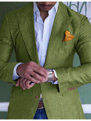 Single-Breasted Two-Button Blazer Jacket In Tailored Fit For Men