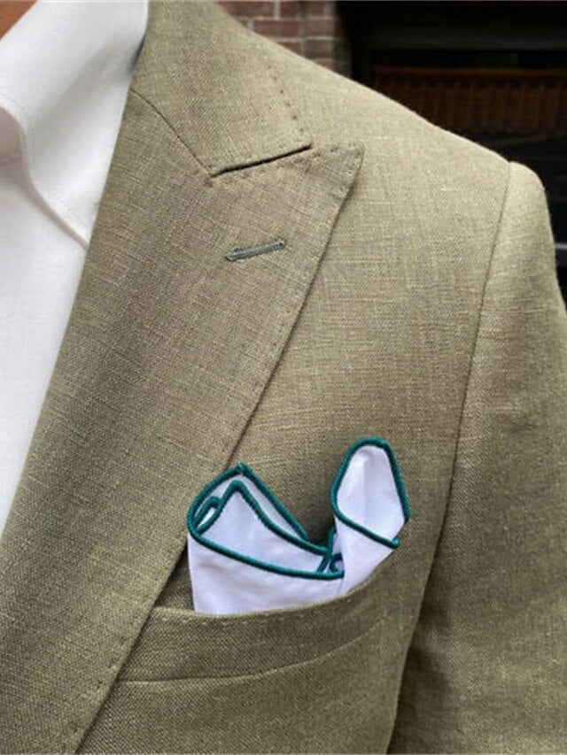 Single-Breasted Two-Button Blazer Jacket With A Tailored Fit For Men