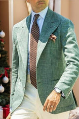 Single-Breasted Two-Button Blazer Jacket With A Tailored Fit For Men