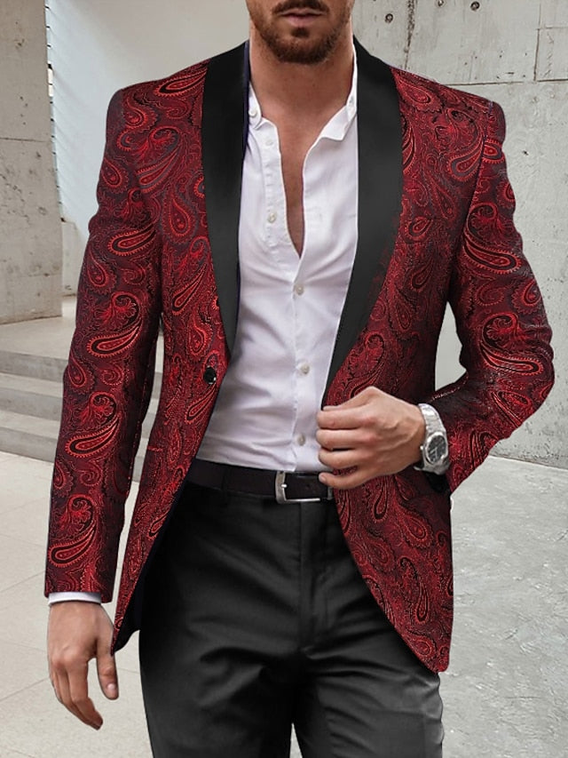 Single-Button Disco Suit For Men In A Standard Fit Two-Piece Set