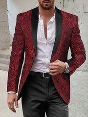 Single-Button Disco Suit For Men In A Standard Fit Two-Piece Set