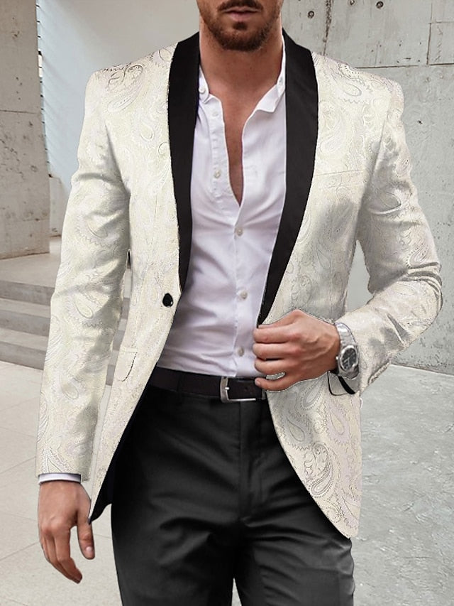 Single-Button Disco Suit For Men In A Standard Fit Two-Piece Set