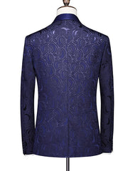 Single-Button One-Breasted 3-Piece Wedding Suit For Men In Standard Fit