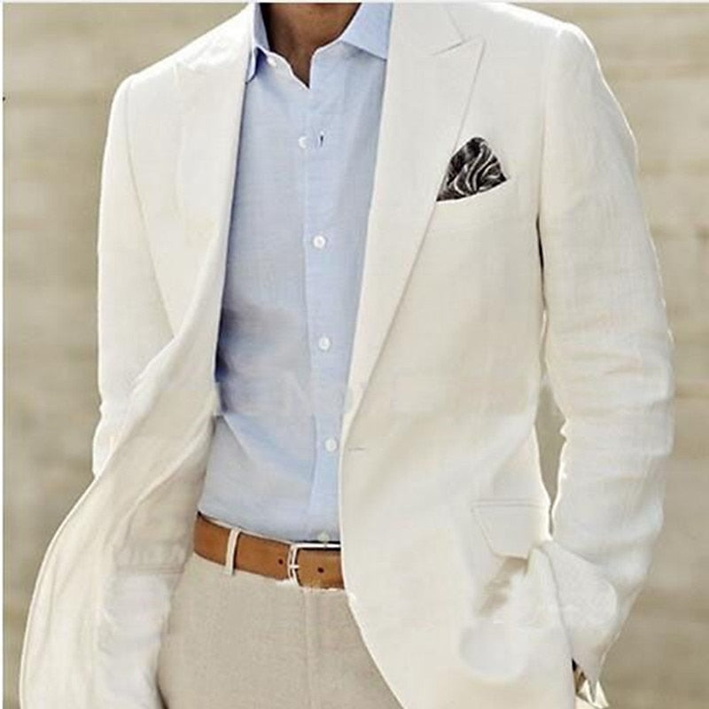 Single-Button Tailored Blazer Jacket For Men