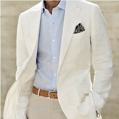 Single-Button Tailored Blazer Jacket For Men