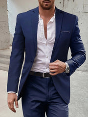 Single-Button Tailored Men's Wedding Suit In Two Pieces