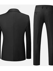 Single-Button Tailored Men's Wedding Suit In Two Pieces