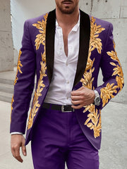 Single-Button Tailored Men's Wedding Suit In Two Pieces
