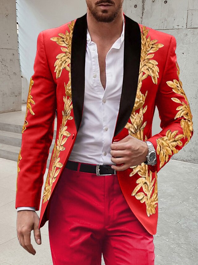 Single-Button Tailored Men's Wedding Suit In Two Pieces