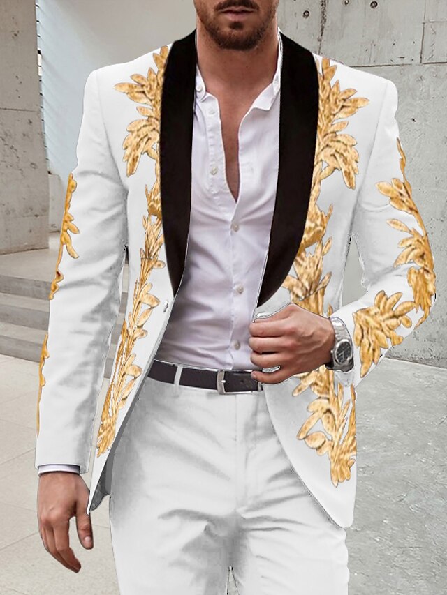 Single-Button Tailored Men's Wedding Suit In Two Pieces