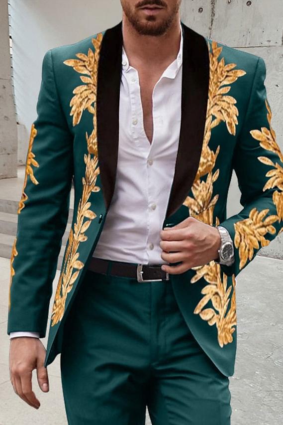 Single-Button Tailored Men's Wedding Suit In Two Pieces