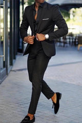 Single-Button Tailored Men's Wedding Suit In Two Pieces