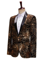 Single-Button Wedding Suit For Men In Tailored Fit With Long Polyester Sleeves