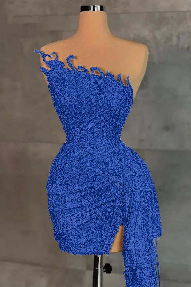 Sleeveless Beading Homecoming Dress Pleated Short Cocktail Dress With Ruffles