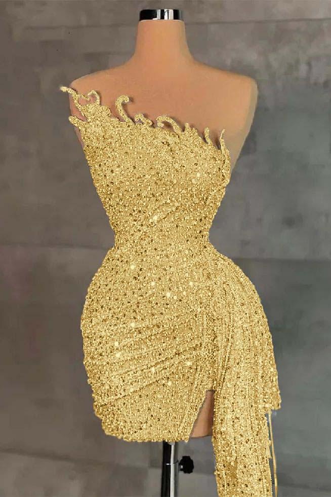 Sleeveless Beading Homecoming Dress Pleated Short Cocktail Dress With Ruffles