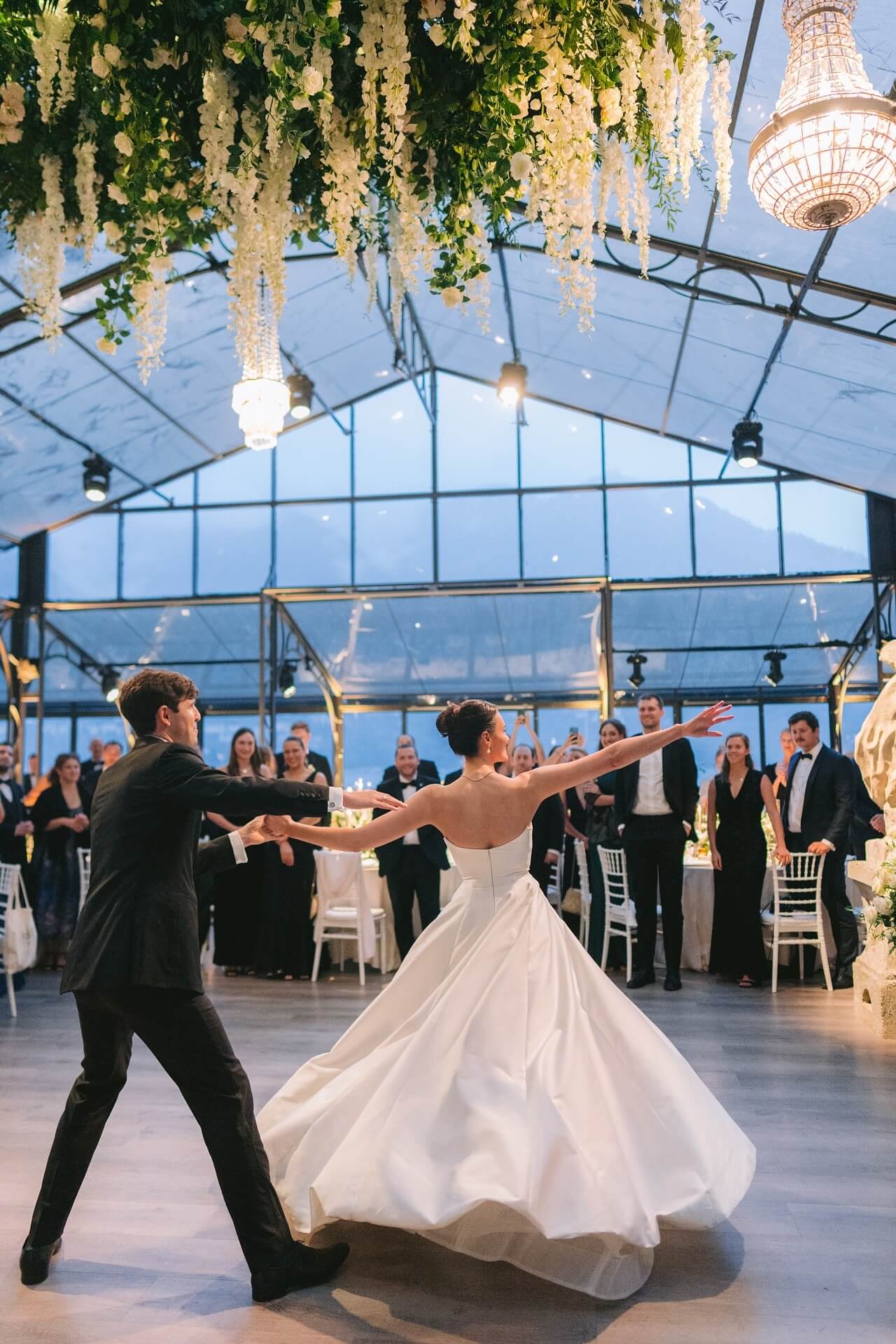 Strapless Satin Wedding Dress A Line Sleeveless Bridal Gown with Detachable Lace Top