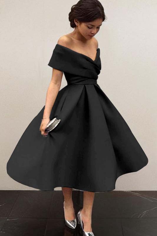 Stunning Sky Blue Homecoming Dress Off the Shoulder Sleeveless A Line Short Cocktail Dress