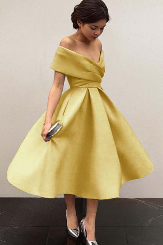 Stunning Sky Blue Homecoming Dress Off the Shoulder Sleeveless A Line Short Cocktail Dress