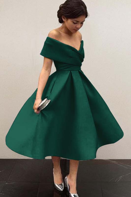 Stunning Sky Blue Homecoming Dress Off the Shoulder Sleeveless A Line Short Cocktail Dress