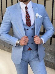 Three-Piece Men's Wedding Suit In Tailored Fit With Single Breast And Two Buttons