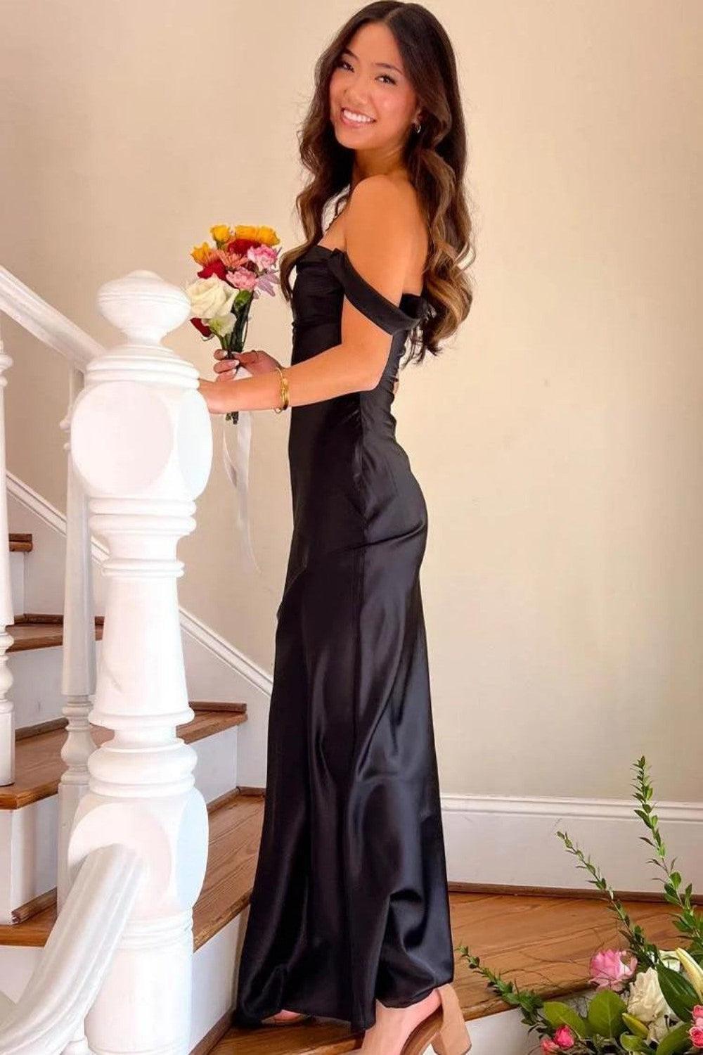 Dressystars Trendy Sheath Off The Shoulder Lilac Prom Dress With Ruched Formal Evening Gown