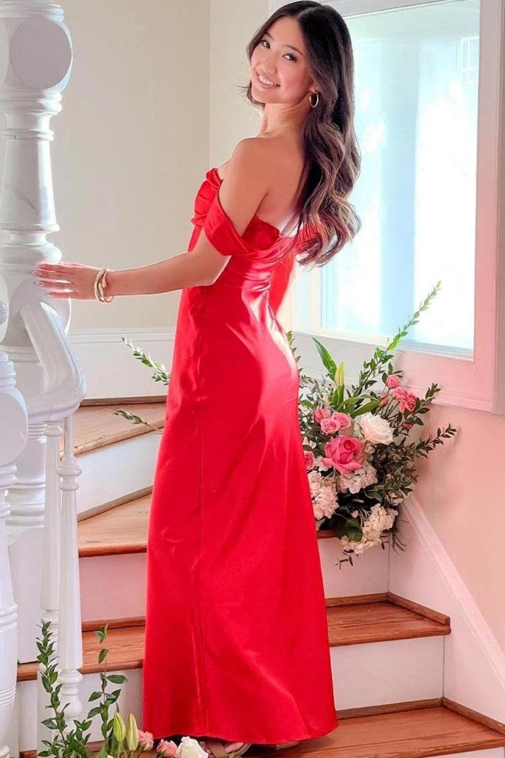 Dressystars Trendy Sheath Off The Shoulder Lilac Prom Dress With Ruched Formal Evening Gown