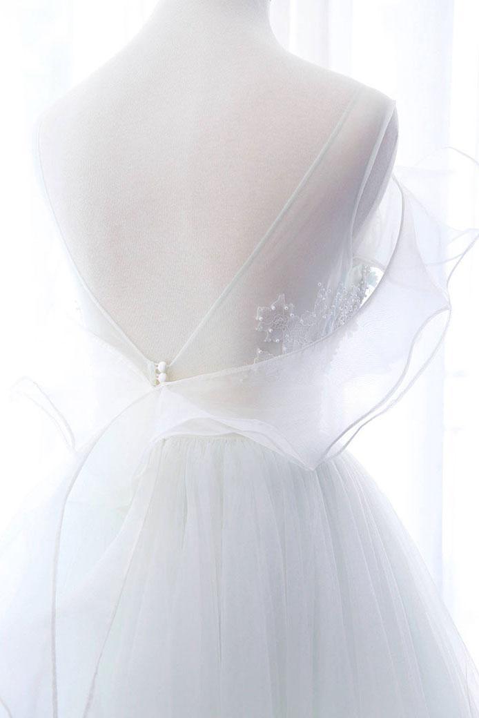 Tulle Prom Dress Lace Long Evening Dress