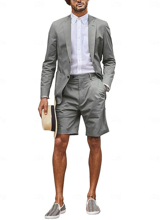 Two-Button Single Breasted Tailored Fit Wedding Suit For Men