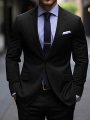 Two-Button Single-Breasted Tailored Wedding Suit For Men 2-Piece Set