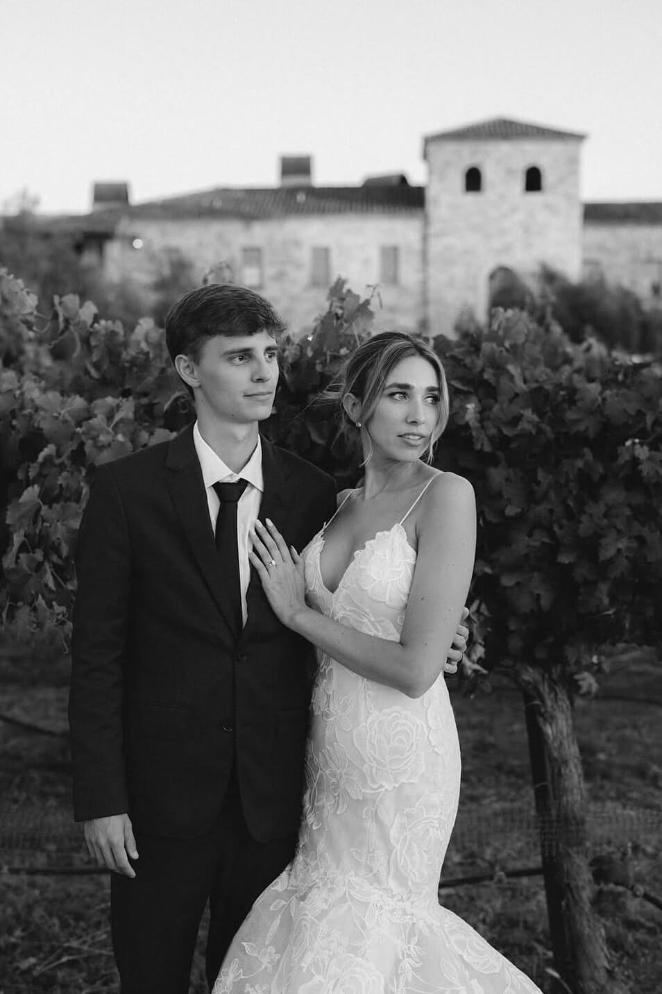 Two Piece High Neck Wedding Dress Long Sleeve Lace Appliqued Mermaid Bridal Gown