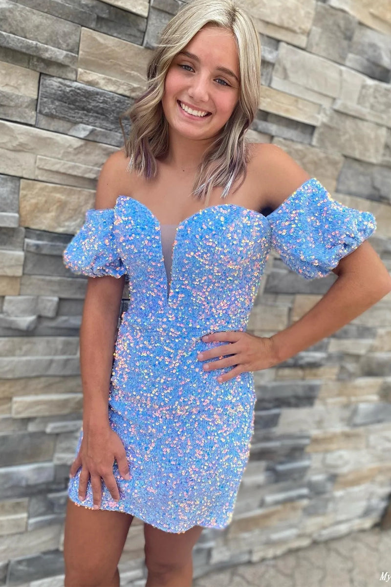 Verity Homecoming Dress Pretty Bodycon Heart shaped Sequin Short Party Cocktail Dress