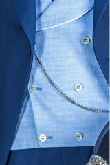 Vintage One-Button Single-Breasted Tailored 3-Piece Wedding Suit For Men