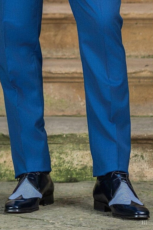 Vintage One-Button Single-Breasted Tailored 3-Piece Wedding Suit For Men