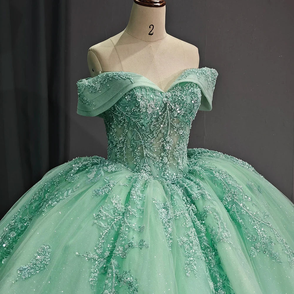 Wedding Dress Quinceanera Dress Ball Gown Lace Applique Beading Sweetheart Sweet 16 Party Dress